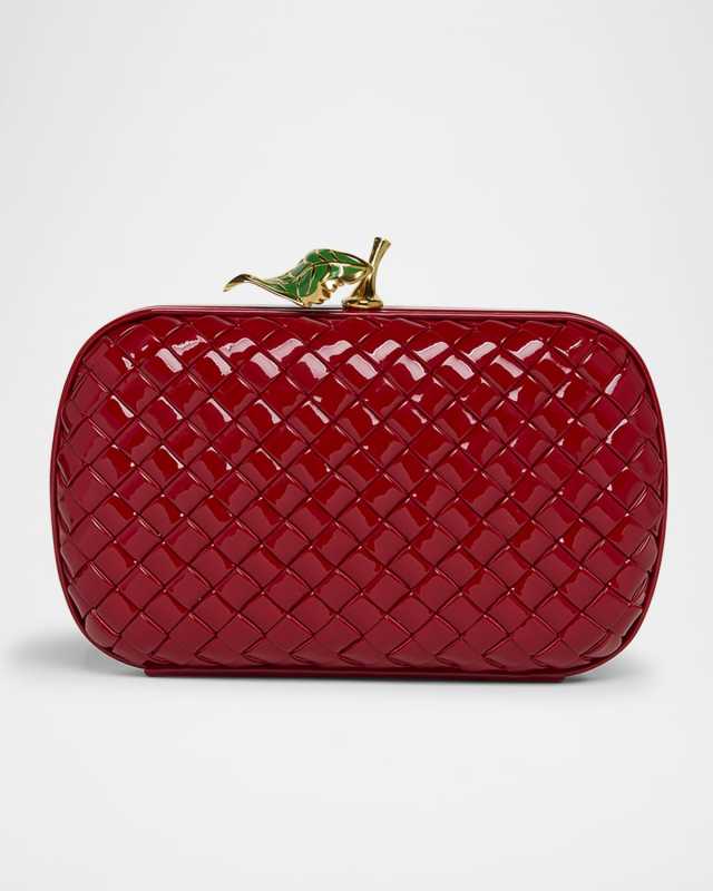 Apple Knot Patent Leather Clutch Bag